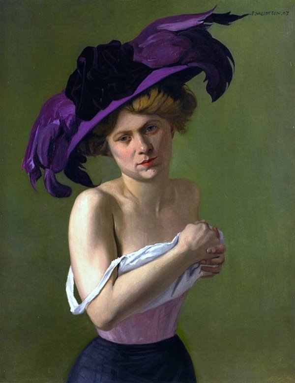 Felix Edouard Wallotton: Le Chapeau violet (1907)
